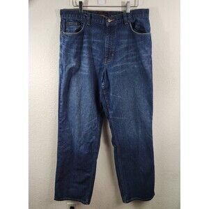 Aeropostale Jeans Mens 35x34 Blue Medium Wash Relaxed Fit Straight Leg Denim Y2K